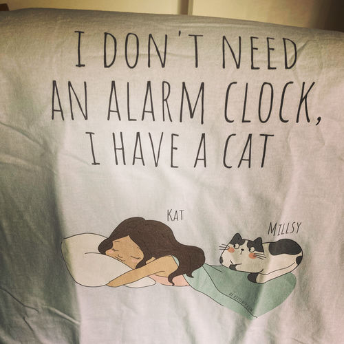 Customer photo review of Personalized Cat Sleepshirt