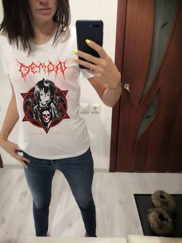 Customer photo review of Harajuku Style Gothic Anime Girl Tee