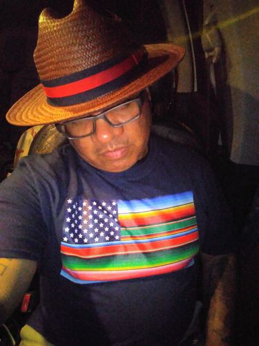Customer photo review of Cross-Culture OG Flag Chingon T-shirt