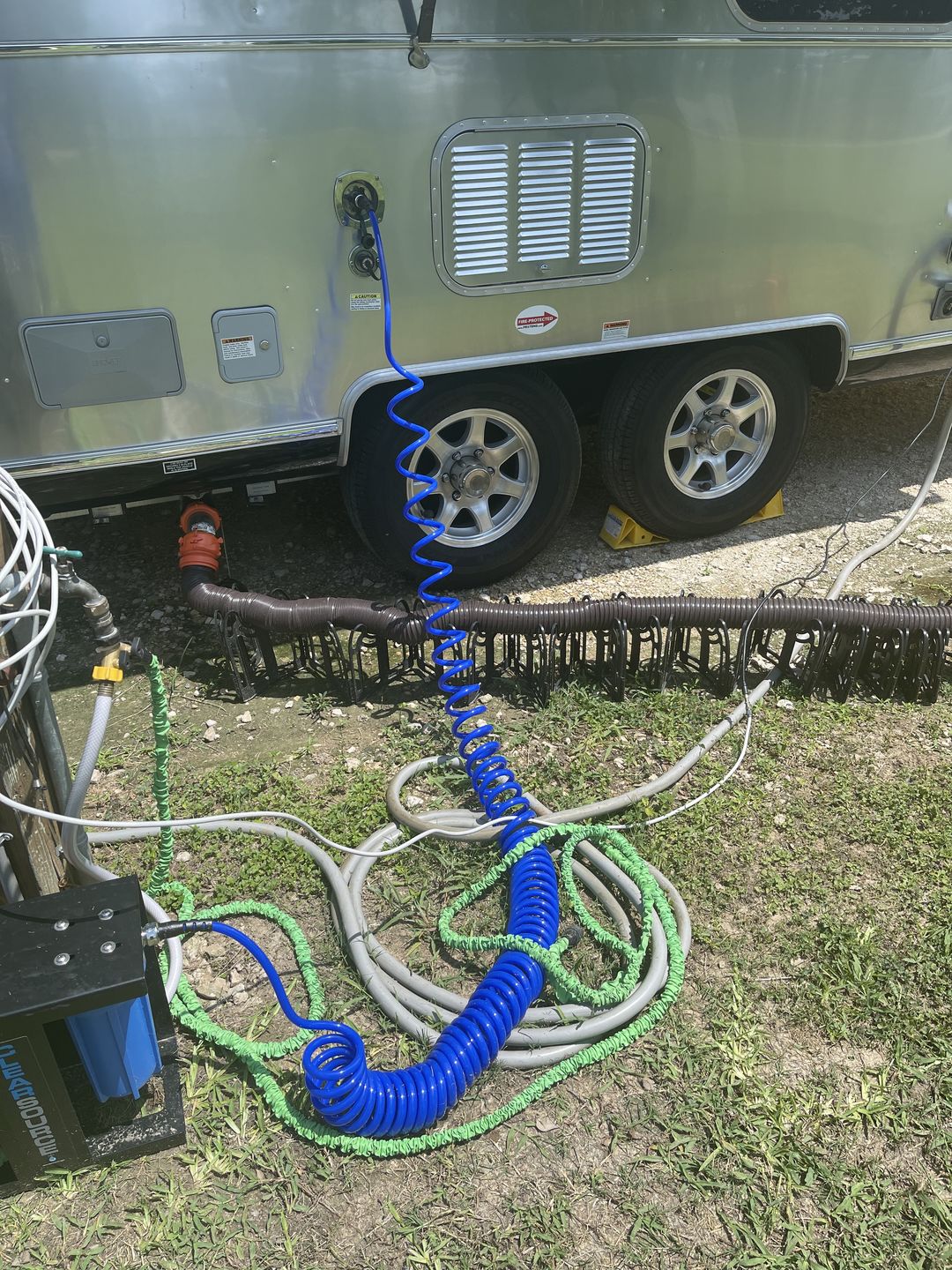 Customer photo review of RV Water Hose with AIR GEAR Storage Bag