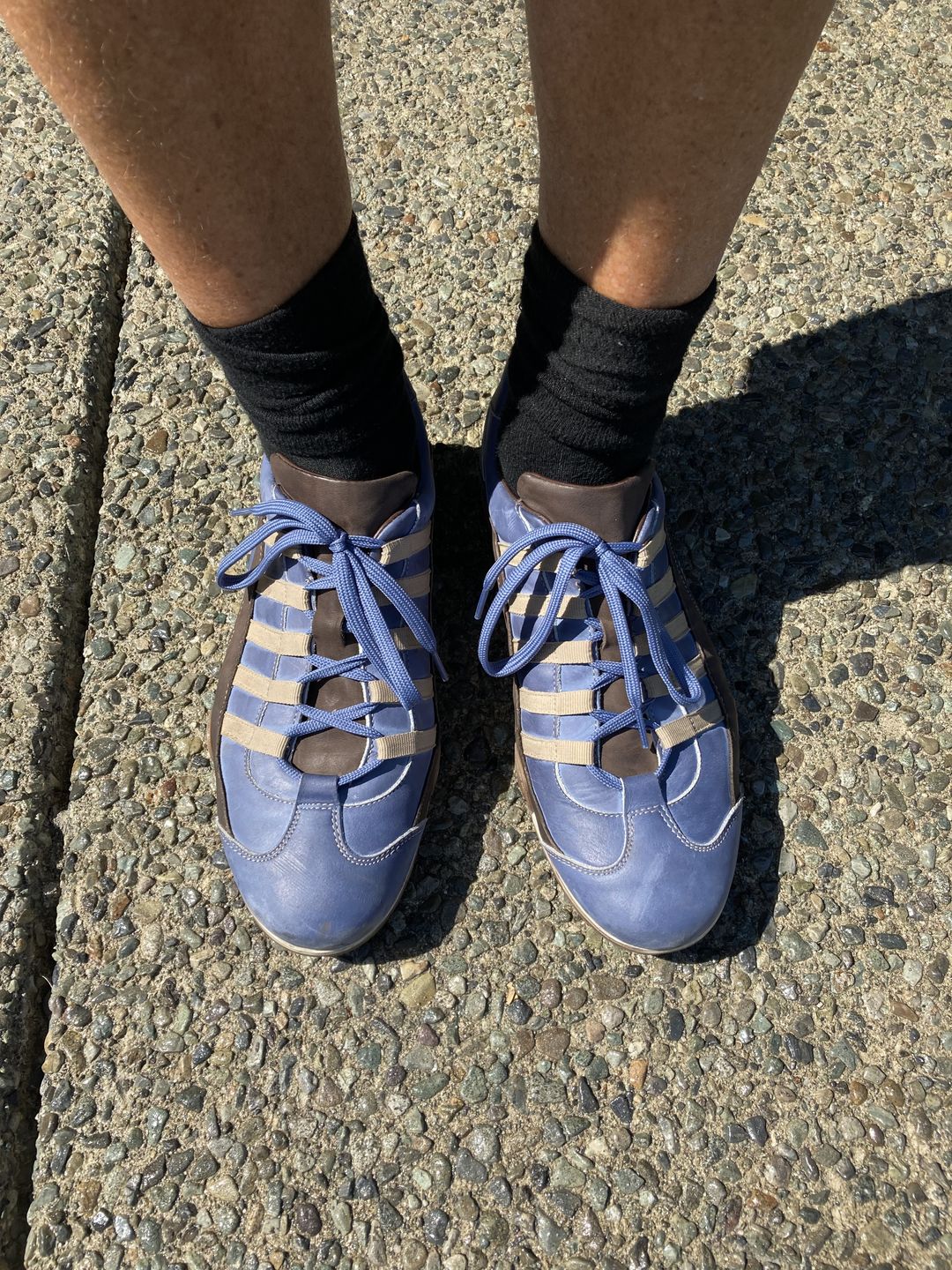 Customer photo review of Men's GrandPrix Sneaker in Laguna Seca (Ocean Blue and Sand)