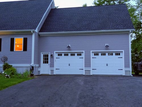 Customer photo review of Decorative Garage Door Hinge and Handle Magnet Accents (6-PC Set)