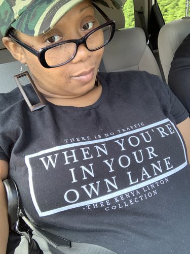 Customer photo review of Own Lane Limited-Edition Tee (Front Print)