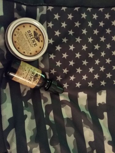 Customer photo review of SHINE Premium Beard Balm (2 oz)