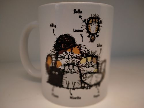 Customer photo review of Mug personnalisé | La vie est meilleure avec des chats