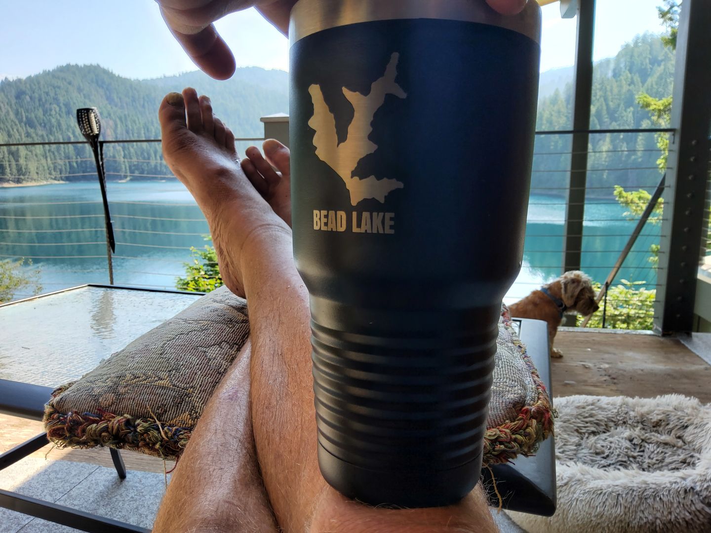 Customer photo review of Custom Lake 30oz Tumbler