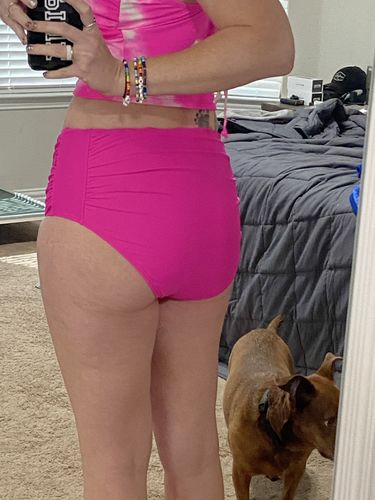 Customer photo review of Barefoot Bottom | Neon Pink