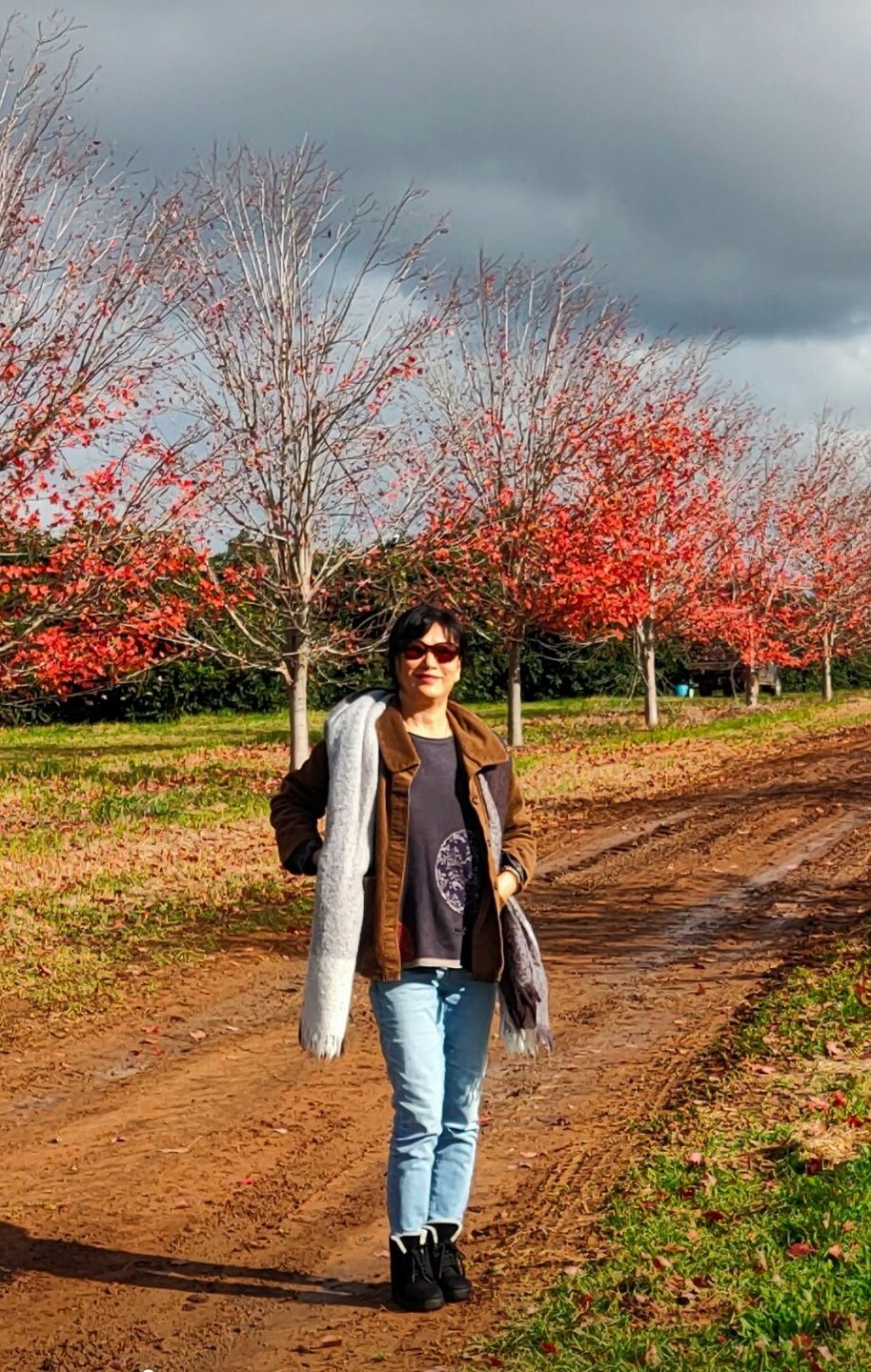 Customer photo review of Plus Size - Women Solid Color Pocket Corduroy Coat