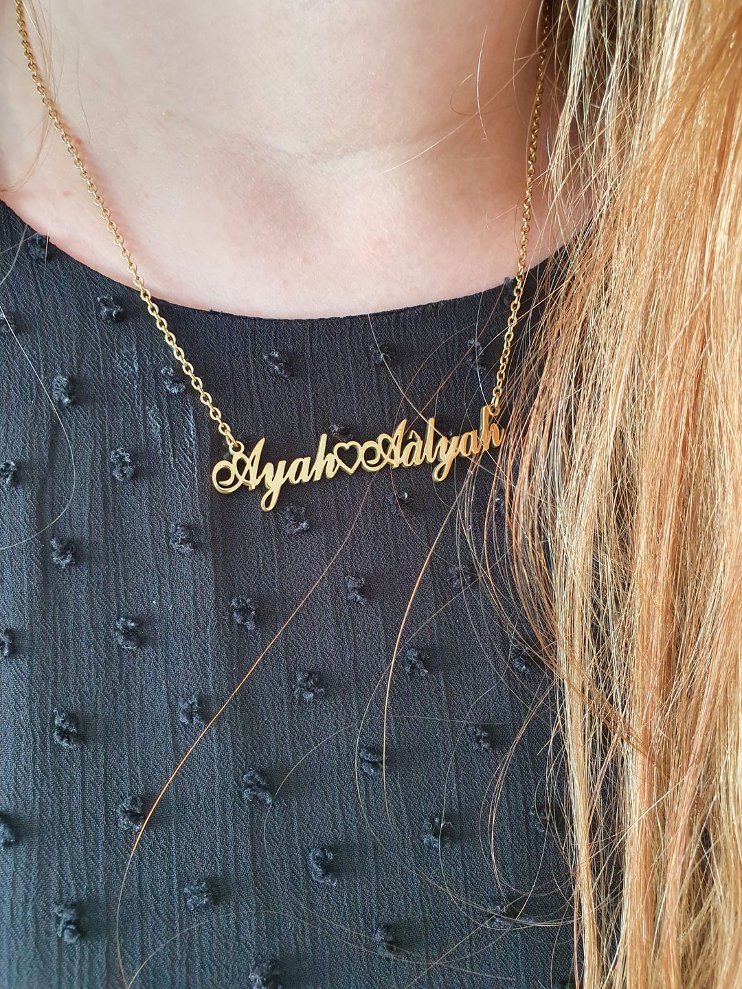 Customer photo review of Collier Prénom Style Classique