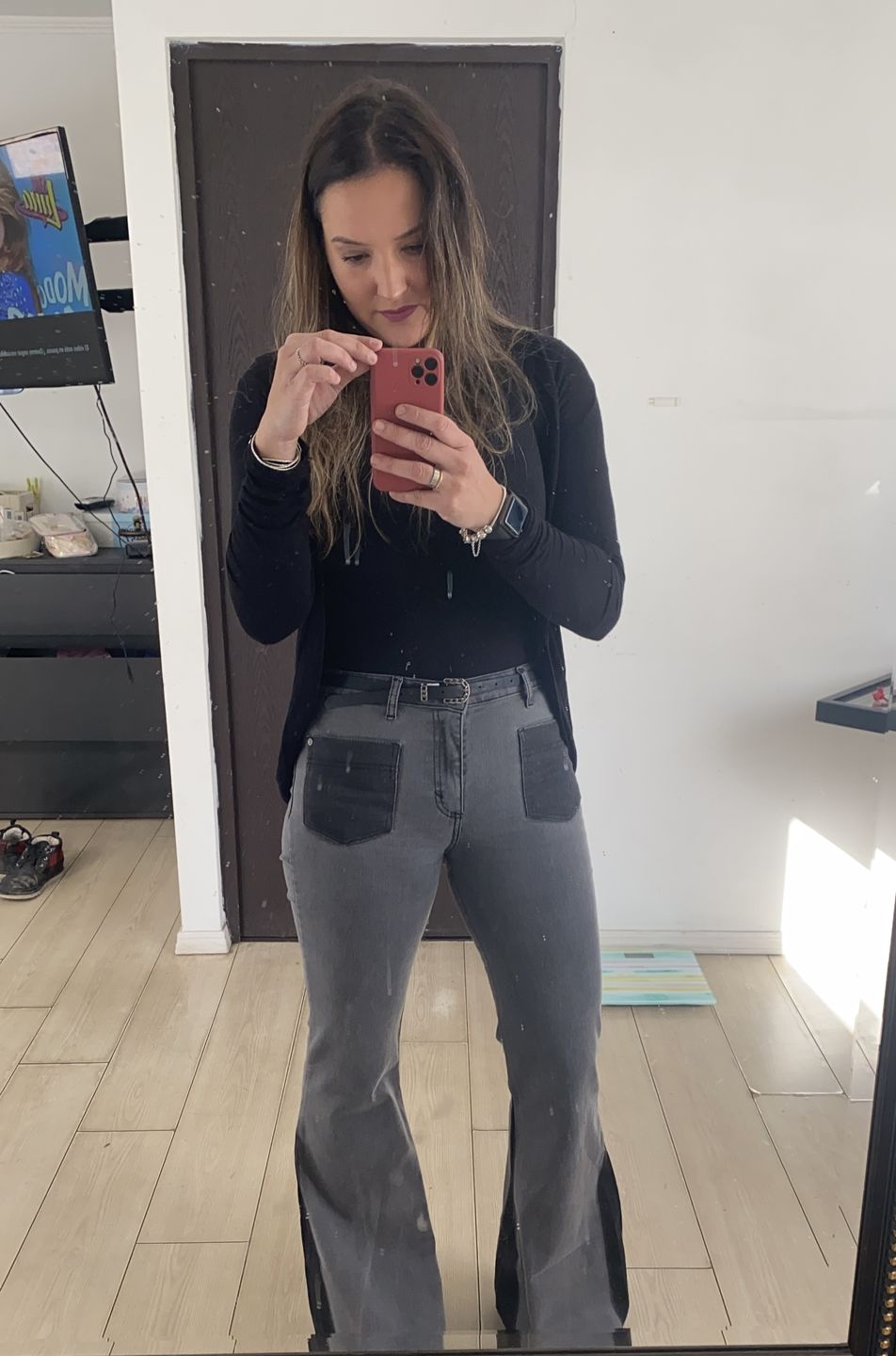 Customer photo review of JEANS ADA gris