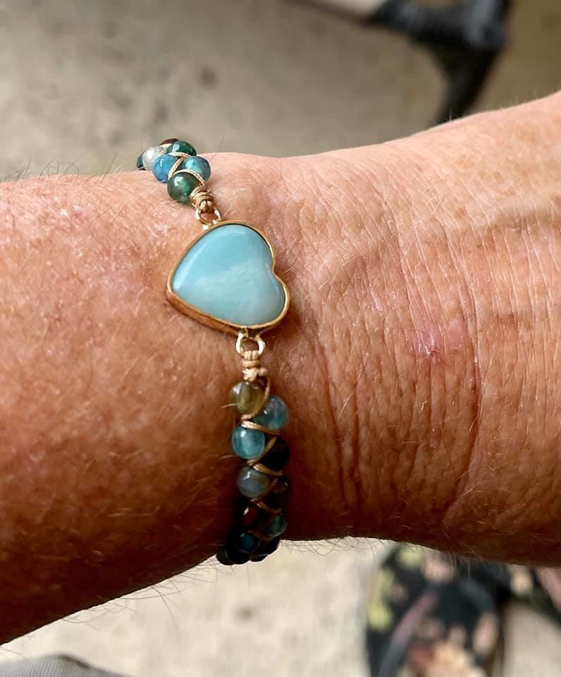 Customer photo review of From the Heart Amazonite Bracelet