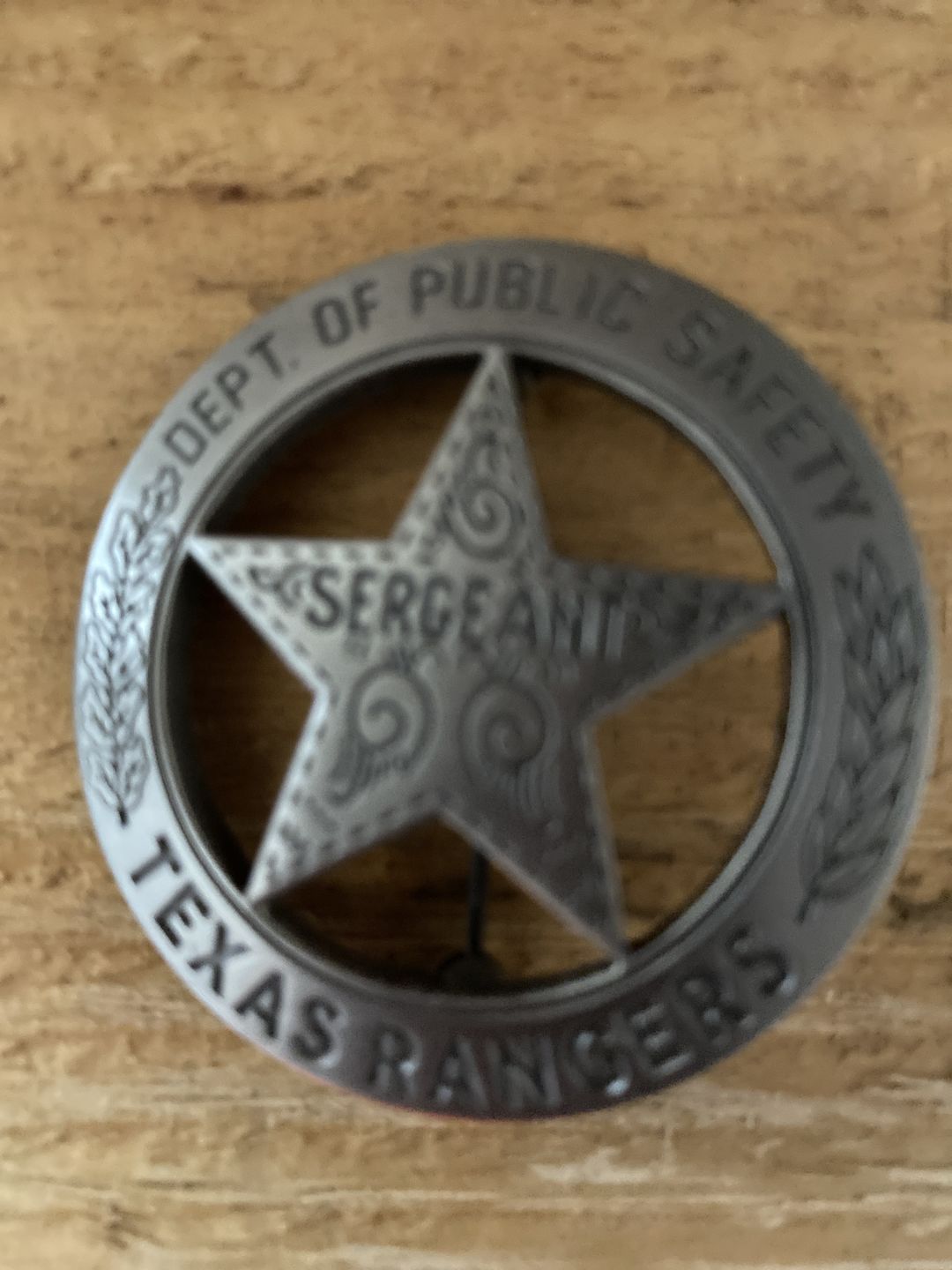 Customer photo review of US Texas Rangers Sergeant Badge Replica Movie Props