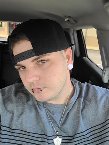 Customer photo review of Blank Snapback - Black