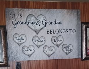 Customer photo review of Personalized "This Grandma Belongs To" Premium Canvas