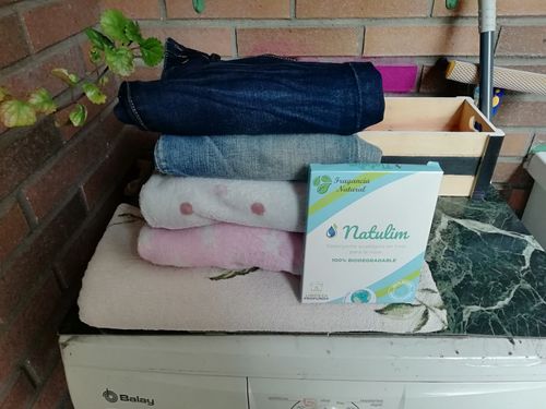 Customer photo review of Eco-Tiras de Detergente 40 lavados Natulim