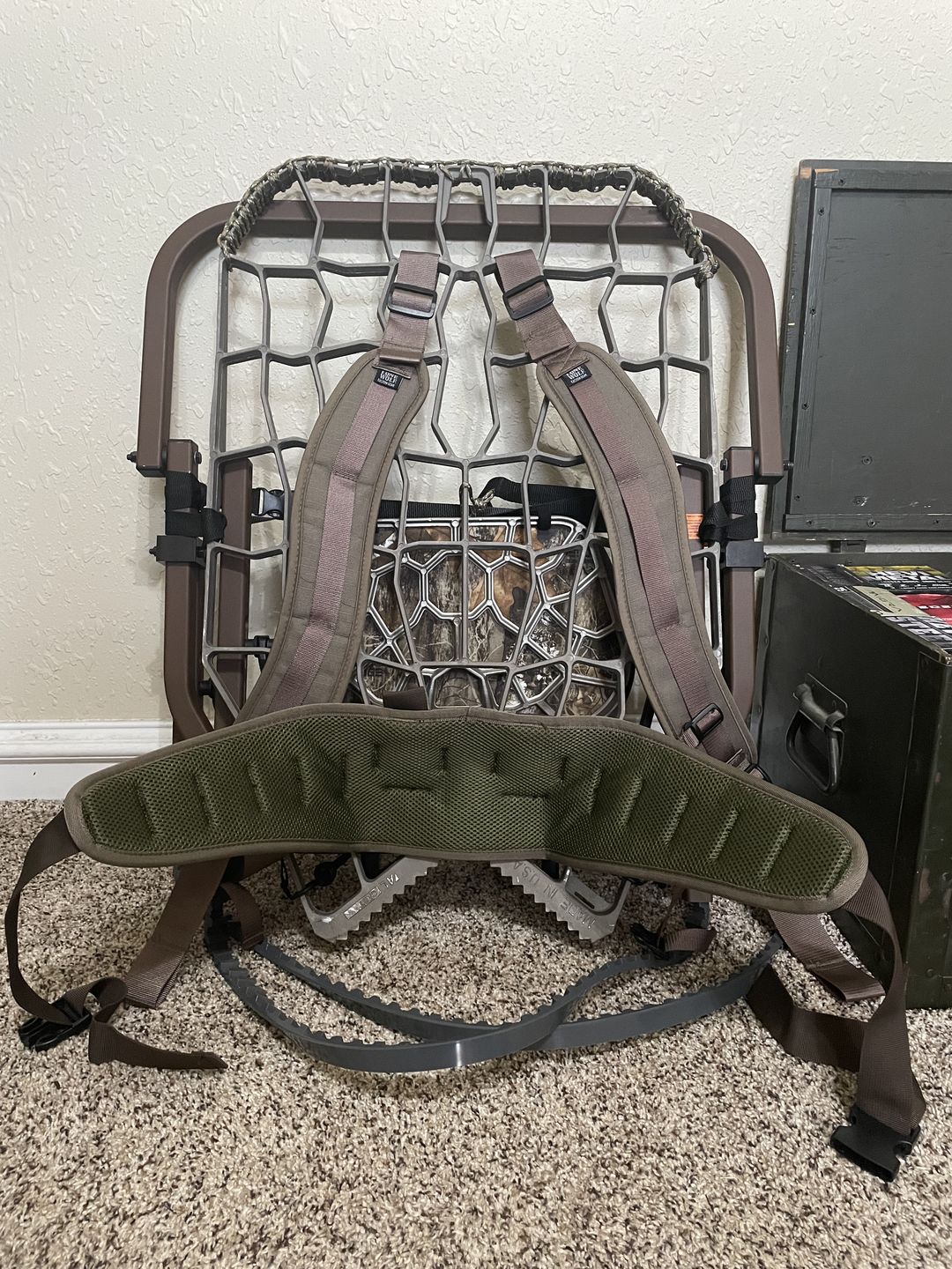 Customer photo review of Backpack Straps and Waist Support System