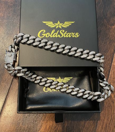 Customer photo review of 12mm Miami Cuban Diamond Chain