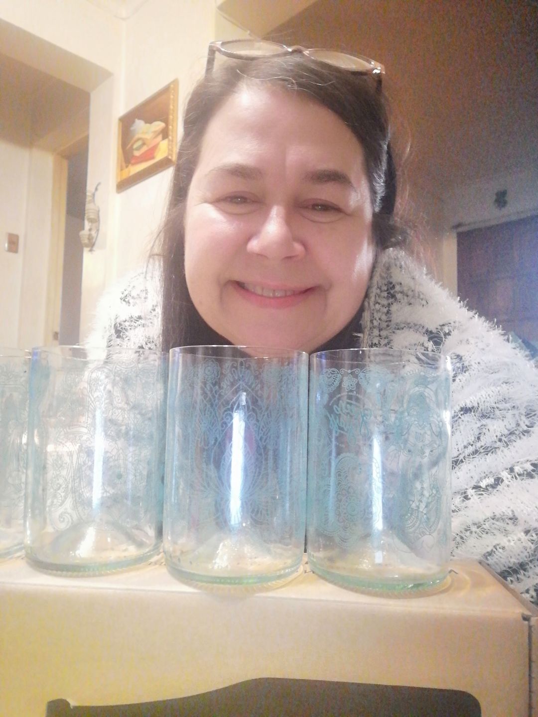 Customer photo review of Om Glass Juego de 4 Vasos