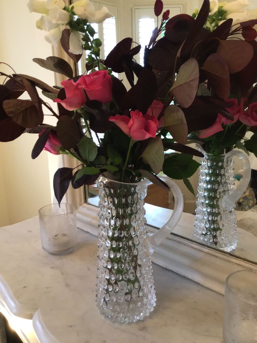 Customer photo review of Crystal Hobnail Jug Tall