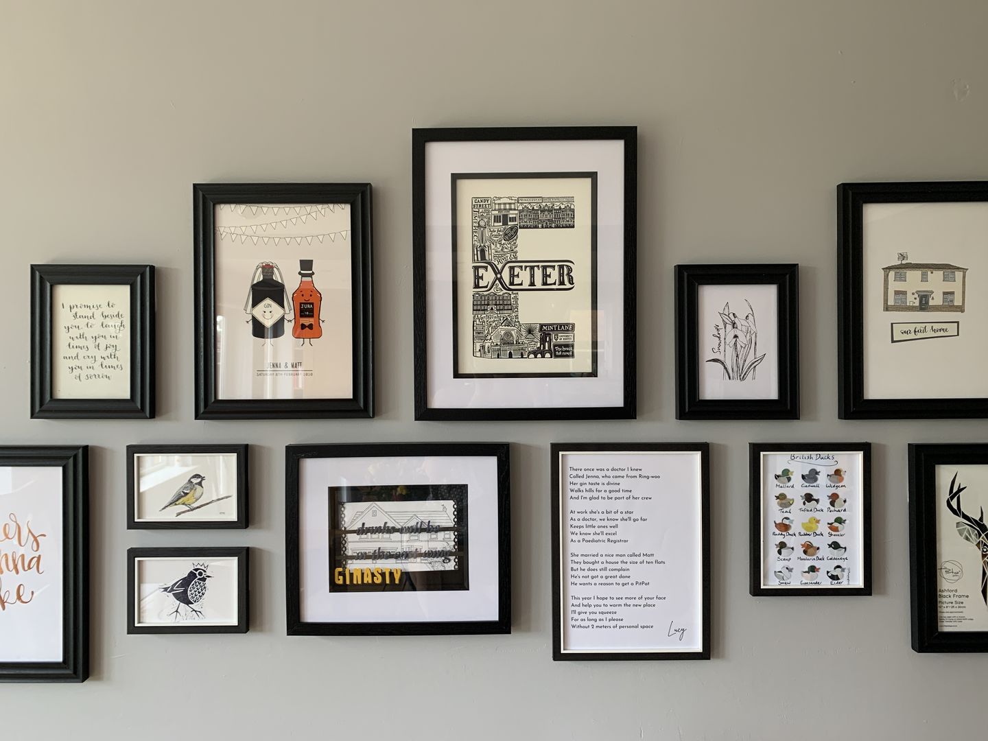 Customer photo review of Exeter letter E Print