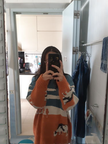 vintage prairie cow sweater