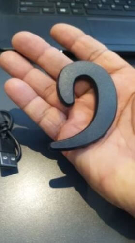 Customer photo review of Earhook Bone Conduction Hook Earphone (One-side)