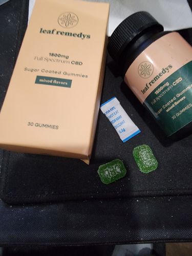 Customer photo review of 1500mg CBD Gummies mixed flavors