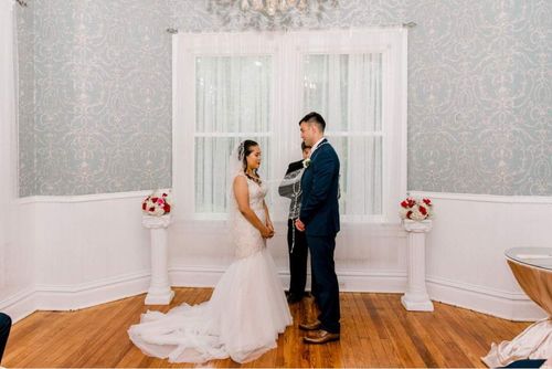 Customer photo review of Pearl Rosary Wedding Unity Cord