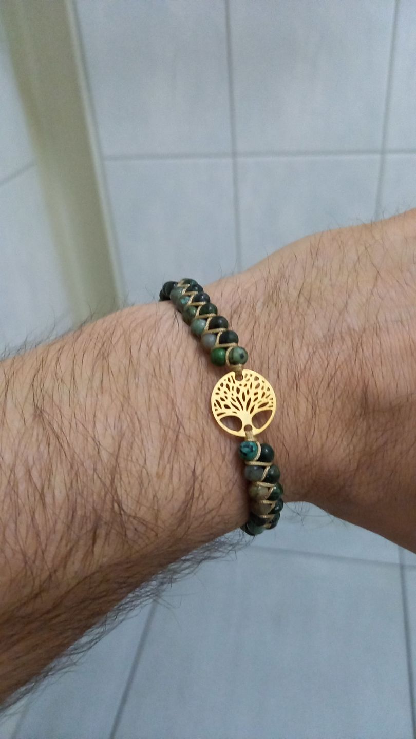 Customer photo review of LEBENSBAUM Armband aus Afrikanischen Jaspissteinen