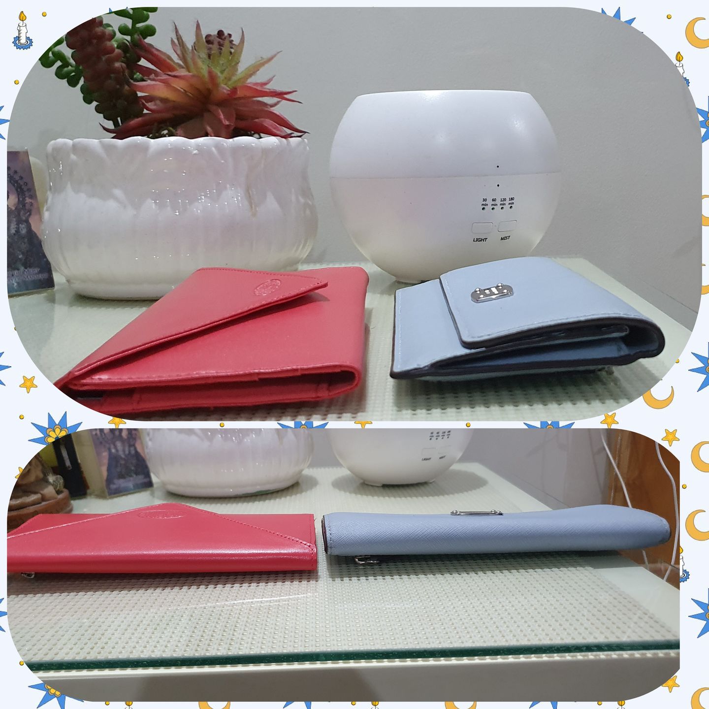 Customer photo review of Leather Slimvelope Coral Pink