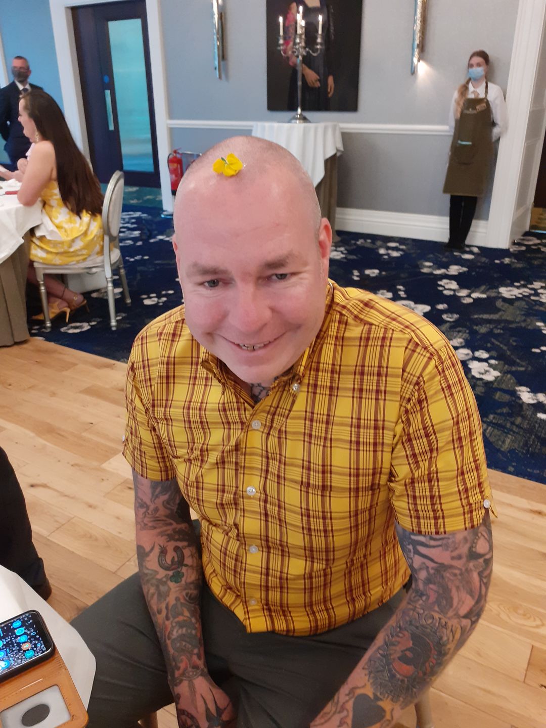 Customer photo review of **NEW** Mustard Check Shirt- CK-47