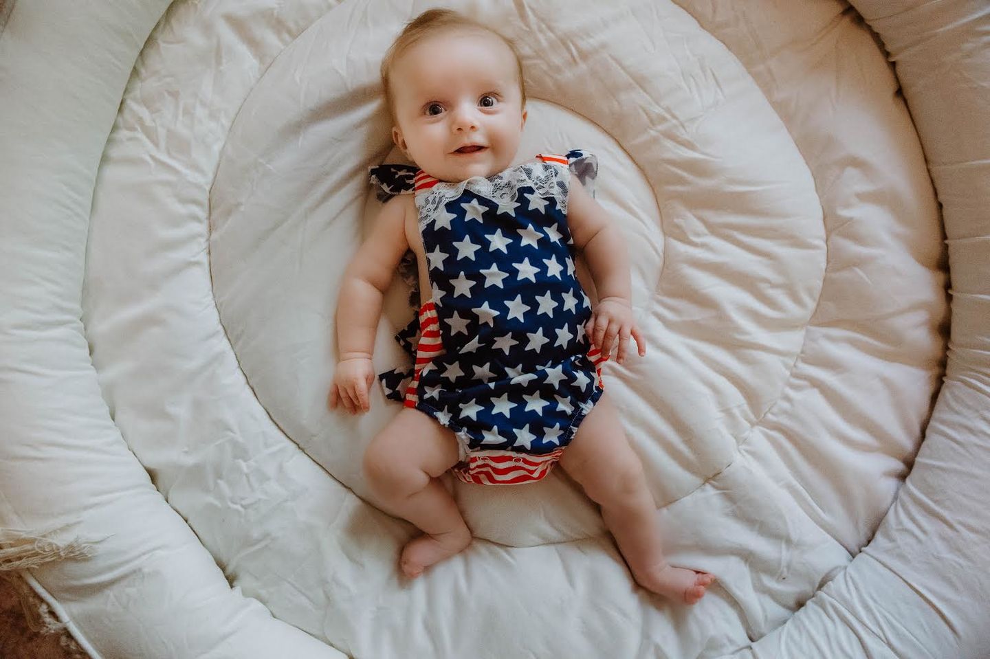 Customer photo review of round play mat - large
