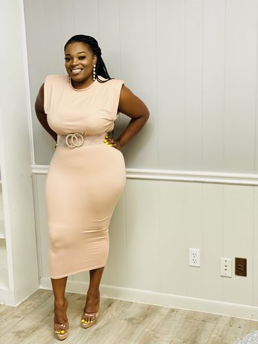 Customer photo review of Brooke Skirt Set (Nude)