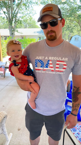 Customer photo review of Just A Regular Dad Men's Apparel