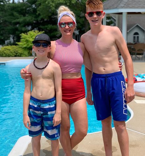 Customer photo review of At The Beach Bottoms | Red | Final Sale