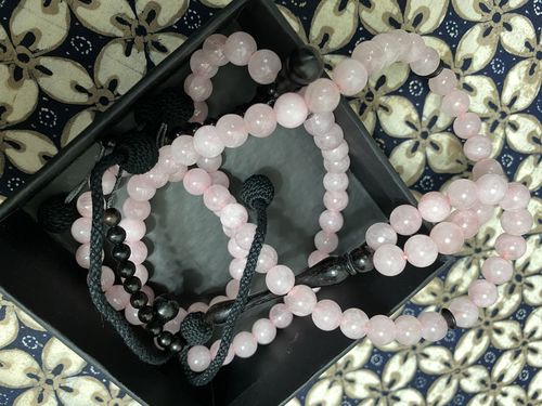 Customer photo review of Delicate Rose Quartz Gemstones - Africana Collection - The Lady - 100 Beads