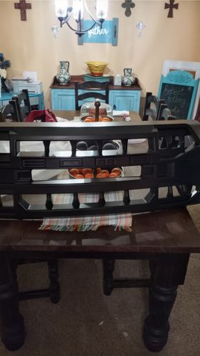 Customer photo review of Armor Grille w/Off-Road Lights, Replaceable Letters- Matte Black for 2009-2014 Ford F150