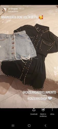 Customer photo review of Maxi Camicia con Borchie Colorata