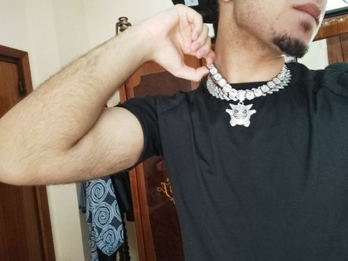 Customer photo review of SET ICE GENGAR V3 - Collana Clustered e Pendente - Silver