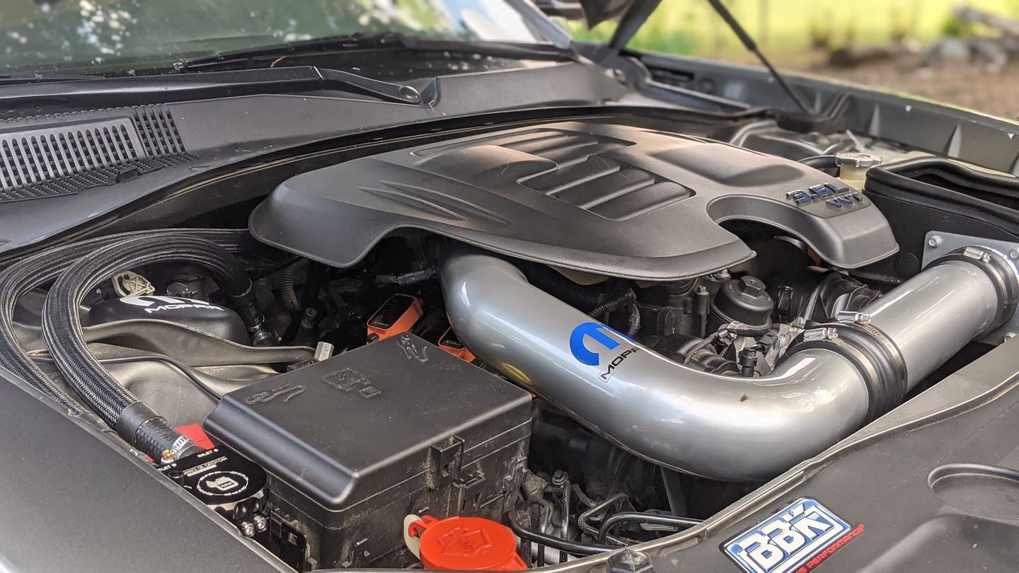 Customer photo review of NON SUPERCHARGED Charger/Challenger/300 - Air/Oil Separator Catch Can