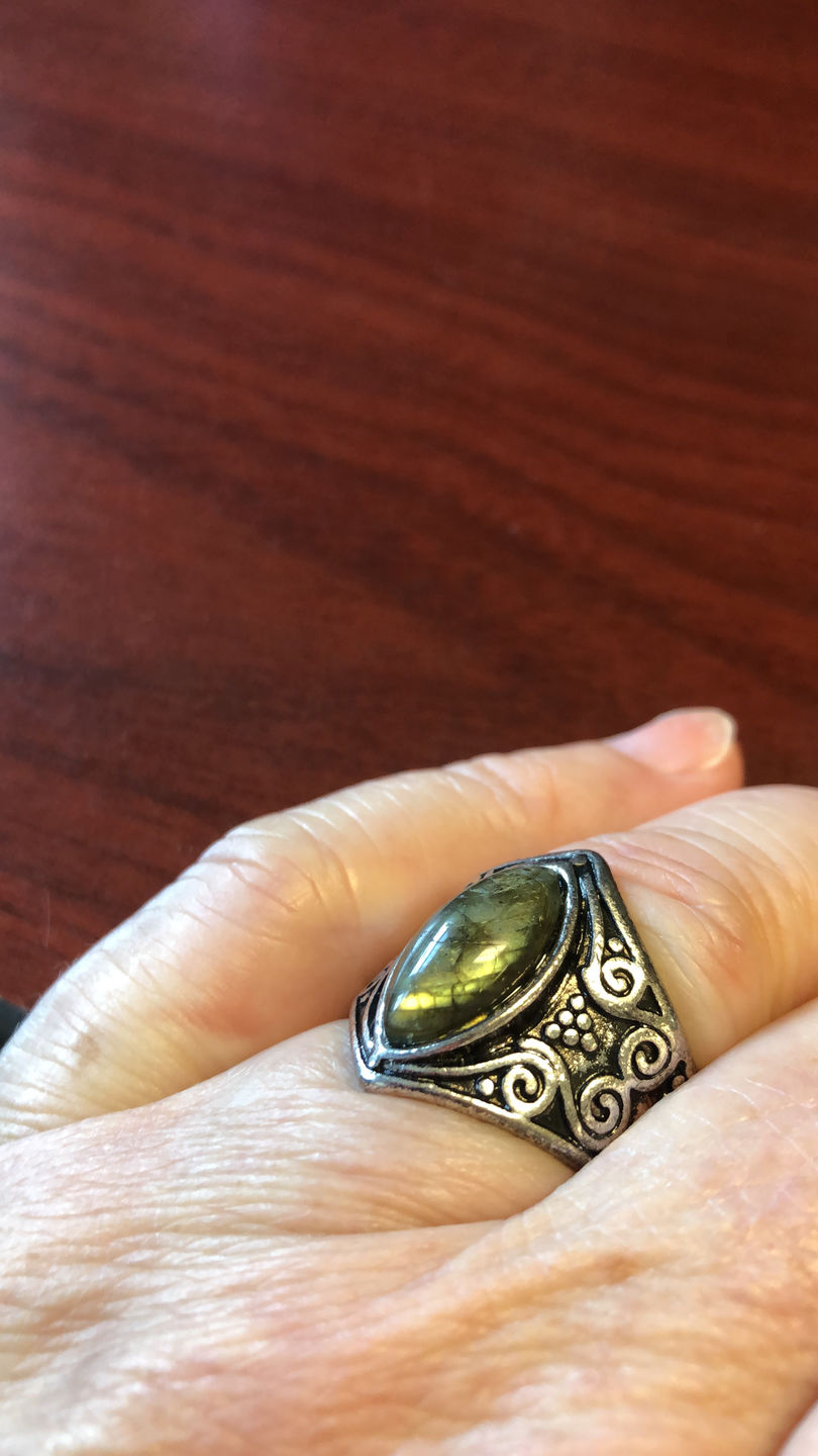 Customer photo review of Awakening Labradorite Ring