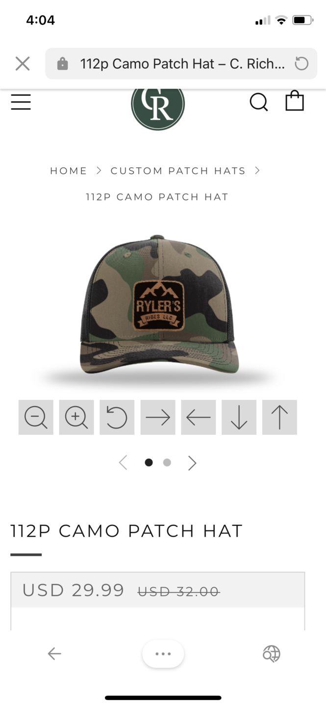 Customer photo review of 112p Camo Patch Hat