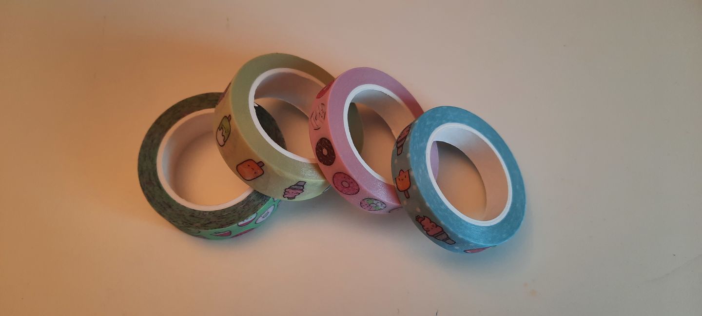 Customer photo review of Donuts and Icecream Washi Tape Collection (Set of 4)