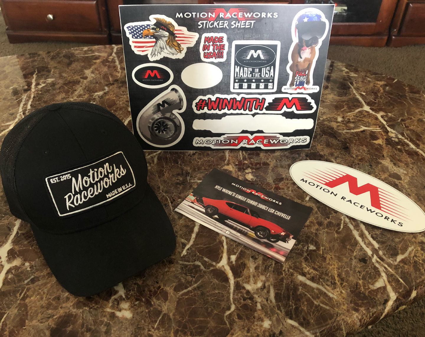 Customer photo review of Motion Heritage Hat Black/Black Snapback