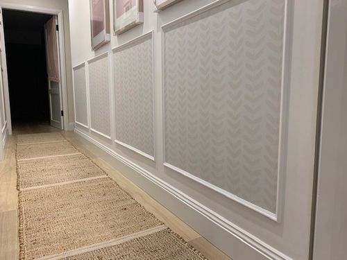 Customer photo review of Little Leaf in Sand Wallpaper