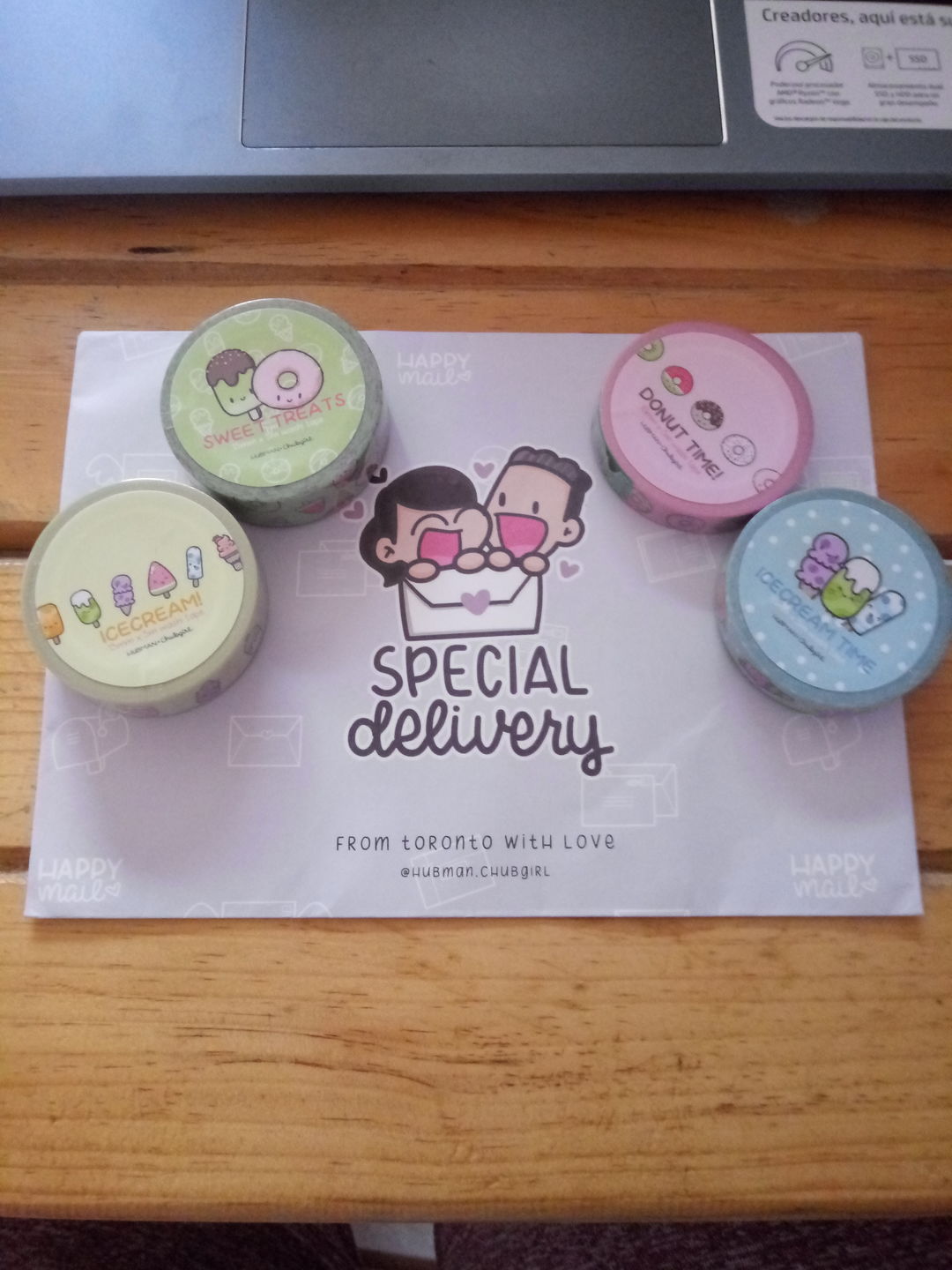 Customer photo review of Donuts and Icecream Washi Tape Collection (Set of 4)