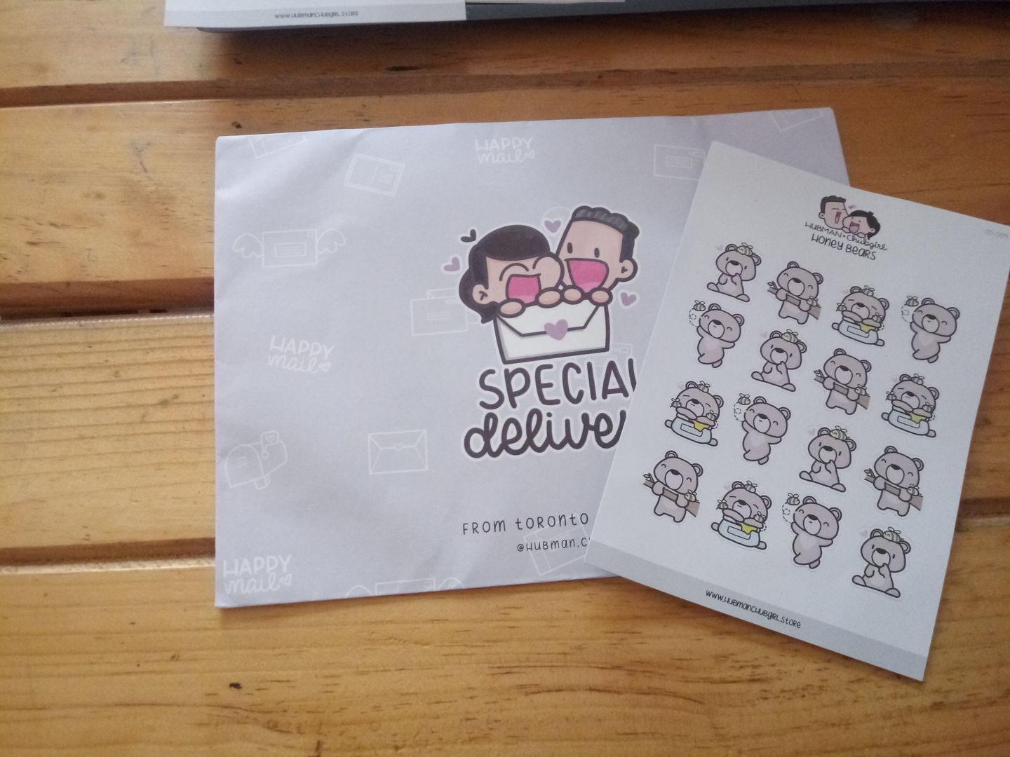 Customer photo review of Honey Bears Planner Stickers