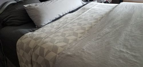 Customer photo review of Renewed Pismo Organic Blanket, King