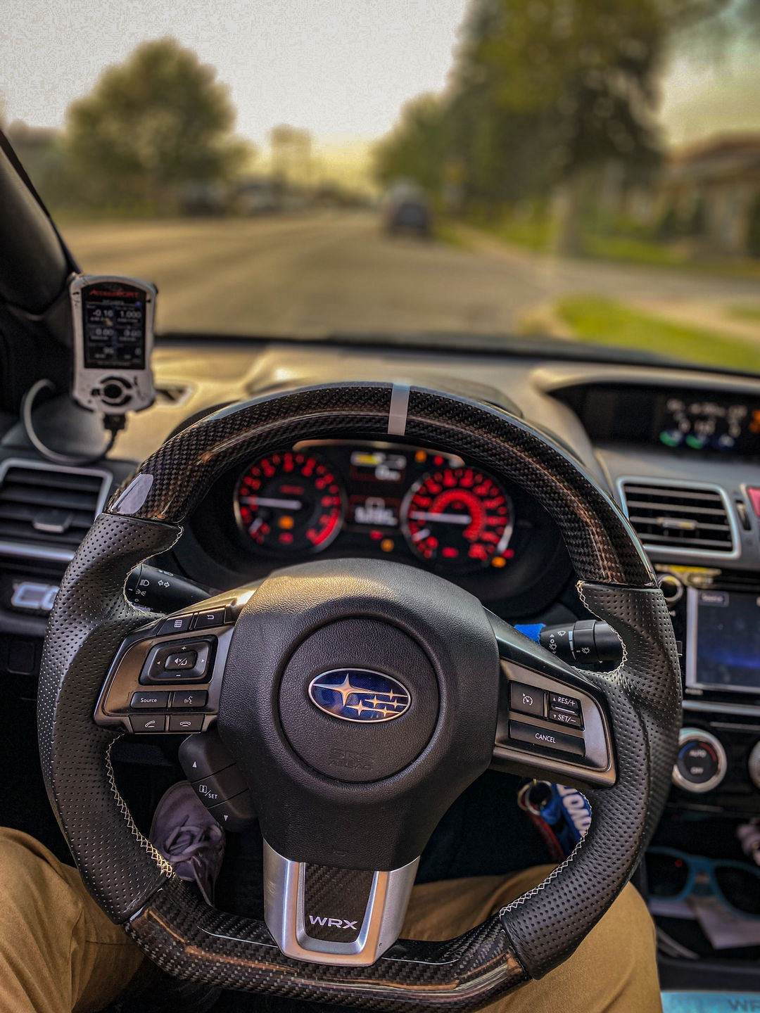 Customer photo review of 2015+ Carbon Fiber D-Shape Steering Wheel