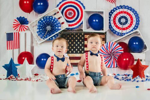 Customer photo review of Kate US 4th of July Cake Smash Backdrop Designed by Emetselch